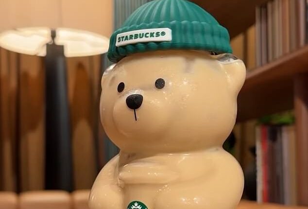 Chaos has erupted over Starbucks' new bear-shaped cups... as fans lined up in the middle of the night and waited hours, only to accuse the workers of apparently hoarding them