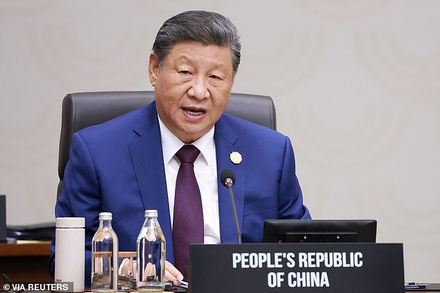 China's President Xi Jinping speaks during the Asia-Pacific Economic Cooperation (APEC) summit in Gyeongju, South Korea
