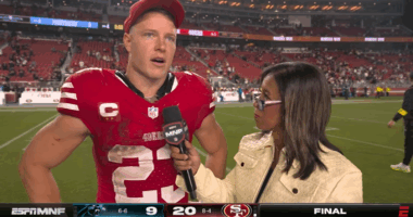 CMC praising God after Monday night win.