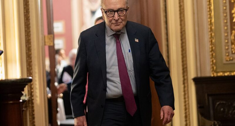 Senate Democratic leader Chuck Schumer is getting battered by his own party members who are furious over a deal hatched by centrist Democrats to end the government shutdown. Schumer, 74, the top Democratic leader in the Senate, was unable to hold his party together in opposition to Republicans' government spending plans, even as he opposed the deal himself. On Sunday evening, eight liberal senators voted with Republicans to begin negotiations on a GOP-authored government funding bill.