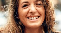 Claudia with her natural hair back in 1995