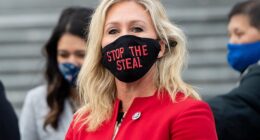 Marjorie Taylor Greene appeared to send a coded message renouncing QAnon in her shock resignation statement