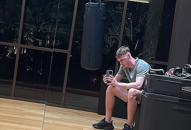 Cole Palmer shared behind the scenes images as he works his way back to full fitness