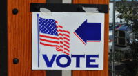 Voting sign