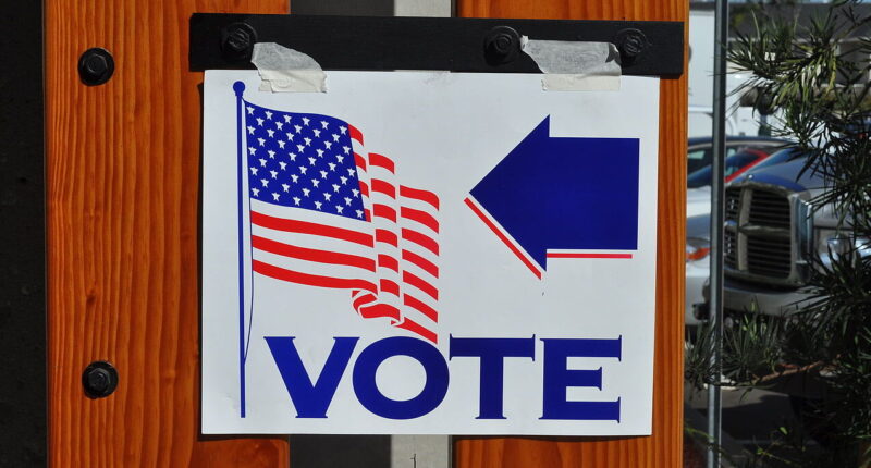 Voting sign