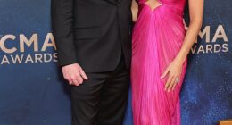 Time for bed or the CMA awards? Viral influencers Campbell 'Pookie' Puckett and her husband Jett arrived to the red carpet, but Campbell's hot pink, silk dress looked a bit more like a nightgown than a dress for a formal event. Jett was also a bit dressed-down in a casual, all-black suit and leather boots