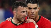 Cristiano Ronaldo has revealed why he chose not to attend the funeral of Diogo Jota (left)