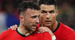 Cristiano Ronaldo has revealed why he chose not to attend the funeral of Diogo Jota (left)