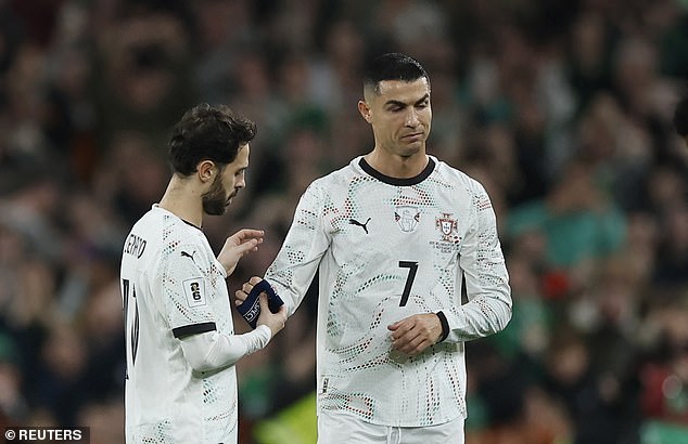 Cristiano Ronaldo was handed his first ever international red card against Ireland on Thursday