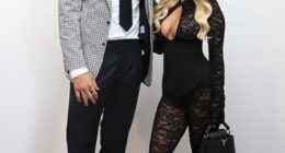 Australia's 'hottest footy WAG' Chelsea Becirevic, 25, risked a serious wardrobe malfunction as she stepped out in a daring number alongside her boyfriend Ivan Soldo