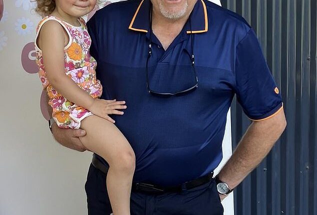 Radio star Ray Hadley with his granddaughter Lola, who has suffered a devastating setback in her cancer battle