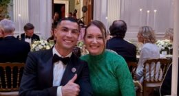 Ronaldo pictured alongside the Secretary of Agriculture in Washington DC this week