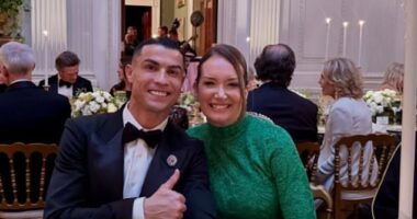 Ronaldo pictured alongside the Secretary of Agriculture in Washington DC this week