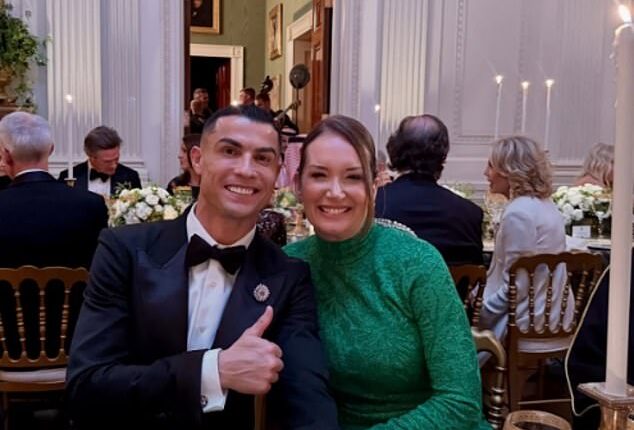 Ronaldo pictured alongside the Secretary of Agriculture in Washington DC this week