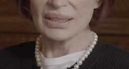 Sharon Osbourne, 73, got teary-eyed during a podcast Wednesday during the playing of a voicemail message from President Donald Trump, 79, following her husband Ozzy Osbourne 's death this past summer