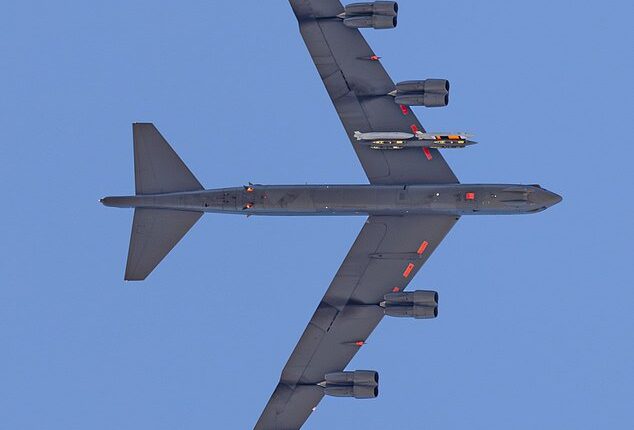 US President Donald Trump's 'secret' city-destroying nuclear weapon appears to have been pictured for the first time by a planespotter during an alleged test flight