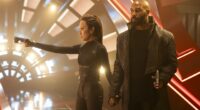 L to R Michelle Yeoh as Georgiou and Omari Hardwick as Alok in Star Trek: Section 31 streaming on Paramount+, 2024. Photo Credit: Jan Thijs/Paramount+
