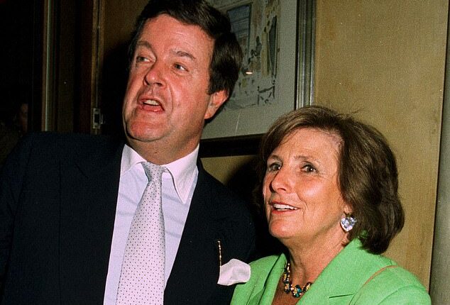 Lord Charles Spencer-Churchill and Lady Amabel Lindsay attend a party in London in 1997. Lady Amabel was known for her elegant garden parties