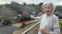 Christine Burman, 83, (pictured) has been unable to access WiFi or make calls via a landline after a nearby telegraph pole was flattened by a bin lorry