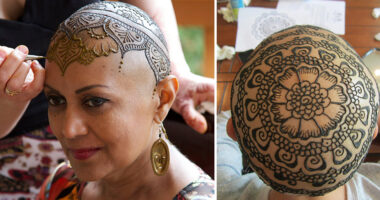 Elegant Henna Tattoo Crowns Help Cancer Patients Cope With Their Hair Loss