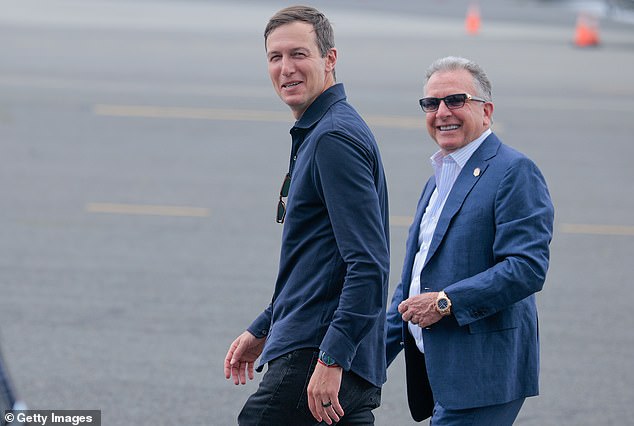 A source tells the Telegraph that President Trump has sent his envoy, Steve Witkoff, and unofficial negotiator, son¿in¿law Jared Kushner , to make an offer for peace to Putin , traveling to Moscow for the meeting