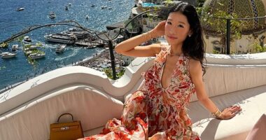 Becca Bloom (pictured), 27, is the reigning queen of 'RichTok' with her $200,000 shopping hauls from Hermès and her lavish Lake Como wedding last August, which reportedly cost an estimated $4 million