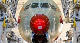 Aussies are one step closer to direct London and New York flights, with Qantas unveiling the first pictures of its new long-haul aircraft on Friday morning