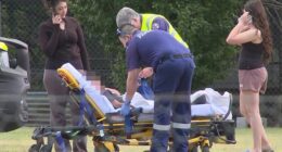 Five children have been injured after a jumping castle became detached from the ground