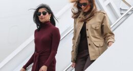 Second Lady Usha Vance was seen traveling to Marine Corps Base Camp Lejeune on Wednesday with her wedding finger noticeably bare