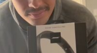 In one TikTok video entitled, 'If you've got ADHD you're really going to want to hear this', a young man films a stash of equipment including noise-cancelling headphones