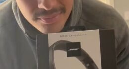 In one TikTok video entitled, 'If you've got ADHD you're really going to want to hear this', a young man films a stash of equipment including noise-cancelling headphones