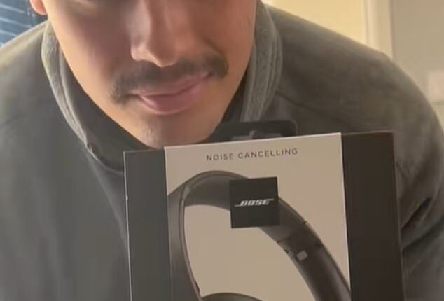 In one TikTok video entitled, 'If you've got ADHD you're really going to want to hear this', a young man films a stash of equipment including noise-cancelling headphones