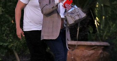 Britney Spears has sparked fresh concern after she was spotted carrying a full Champagne flute out of a wine bar in the Los Angeles suburbs, before appearing to climb behind the wheel of her car and drive off