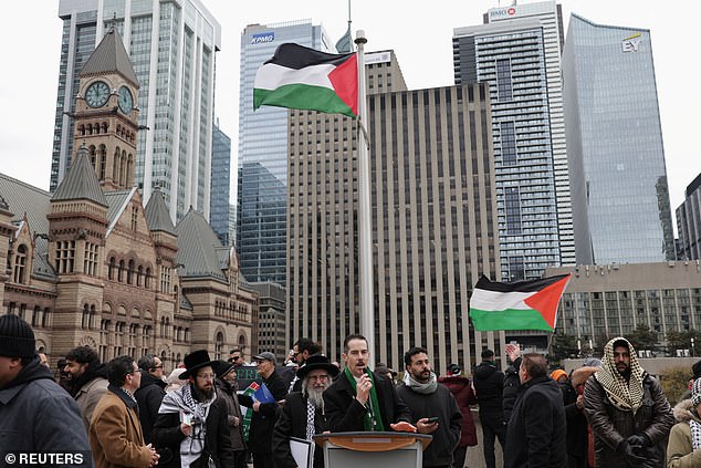 The Palestinian flag was raised this morning at Toronto City Hall despite fierce grassroots and institutional political resistance