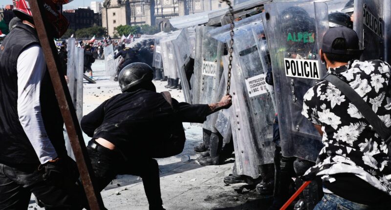 Gen Z protests spread to Mexico City with 100 police officers injured