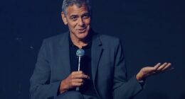 George Clooney, 64, is opening up about appearing on an episode of The Golden Girls, saying the late Bea Arthur had inimitable comedic chops. Pictured in Poland last month