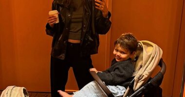 Georgia Fowler, 33,  signalled her marriage with Fishbowl founder Nathan Dalan is back on this week by sharing this photo of herself wearing a ring on her wedding finger while out in New York with her children