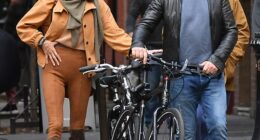 Gerard Butler and his longtime partner Morgan Brown have continued to fuel marriage rumors as they were spotted wearing rings during an outing in New York City on Monday