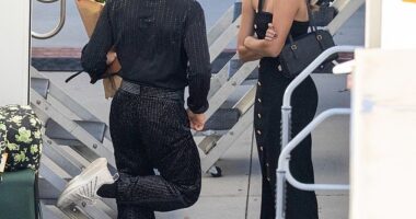 Robert Irwin has been spotted having a private meeting with his rumoured girlfriend Xochitl Gomez just moments before his win on US Dancing With the Stars