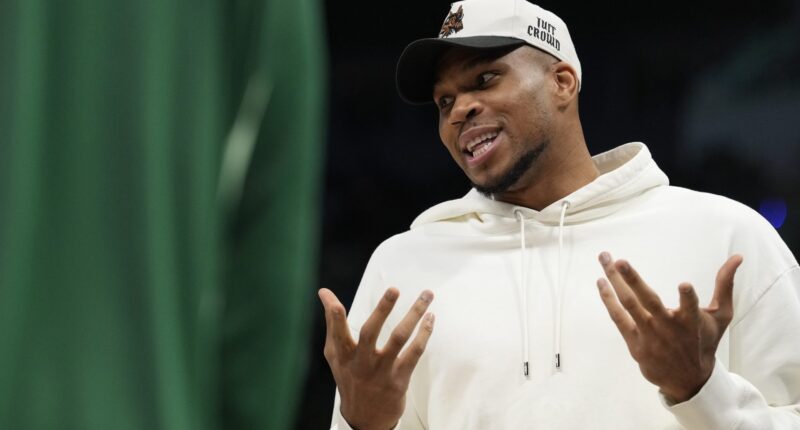 Giannis Antetokounmpo Asks if He Can Suit Up for Marquette