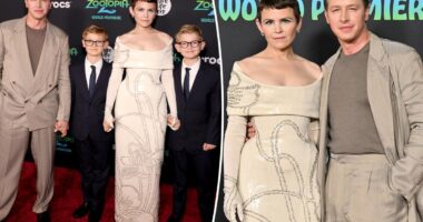 Ginnifer Goodwin, Josh Dallas' kids walk first red carpet at 'Zootopia 2' premiere