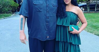 Pennsylvania's Democratic Senator John Fetterman (left) is out with a new memoir, Unfettered, which also includes a chapter written mostly by his wife Gisele Fetterman (right)