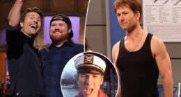 Glen Powell’s viral ‘Saturday Night Live’ moments – Leslie Bibb, Fall Out Boy react (Video)