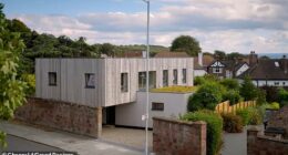 A Grand Designs couple who transformed their 1960s bungalow into a modern home 'hated' by their neighbours have revealed they've finally completed it after nine years (pictured: the finished home)