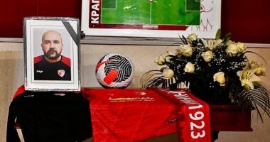 A memorial service has been held in Serbia to honour Mladen Zizovic, who died at the age of 44