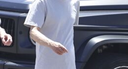 Legendary AC/DC guitarist Angus Young, 70, took a well-earned break from the band's Australian tour this week, stepping out for lunch with his wife of 45 years Ellen van Lochem