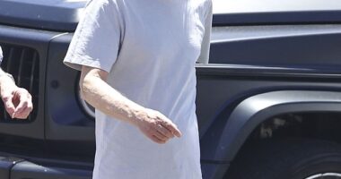 Legendary AC/DC guitarist Angus Young, 70, took a well-earned break from the band's Australian tour this week, stepping out for lunch with his wife of 45 years Ellen van Lochem