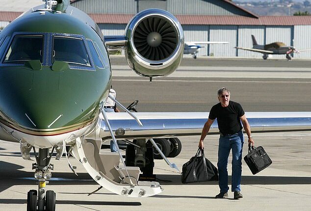 Harrison Ford has eviscerated Donald Trump again over his handling of the climate crisis - despite owning a private jet himself; pictured 2010
