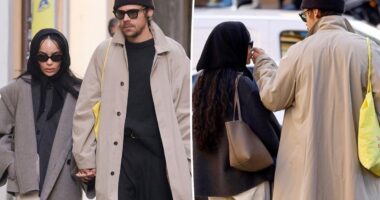 Harry Styles and Zoe Kravitz spotted holding hands in Rome