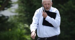 Harvard University professor and former presidential advisor Larry Summers (pictured) said he will be 'stepping back' from public life after he was exposed for sending emails seeking romantic advice from Jeffrey Epstein